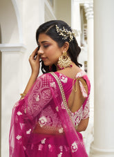 Compelling Looking Designer Lehenga Choli in Pink Colour